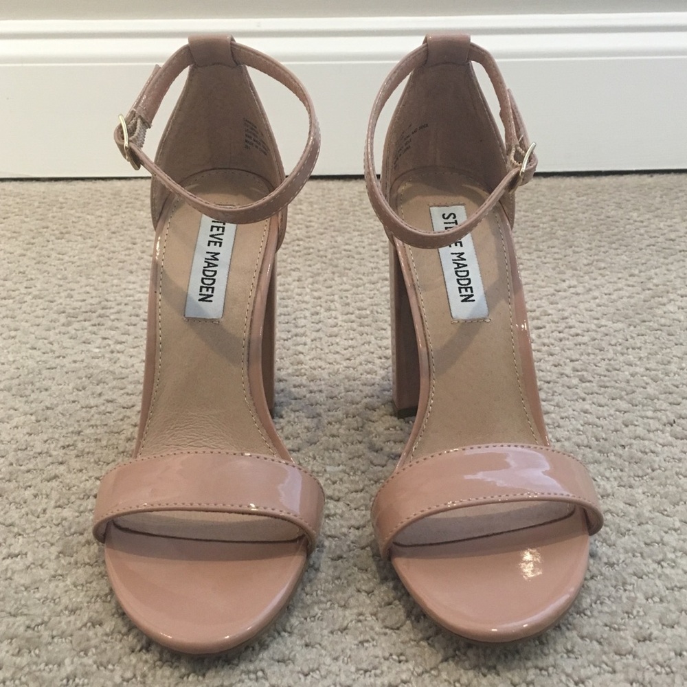 Steve Madden Carrson Blush Patent Heels